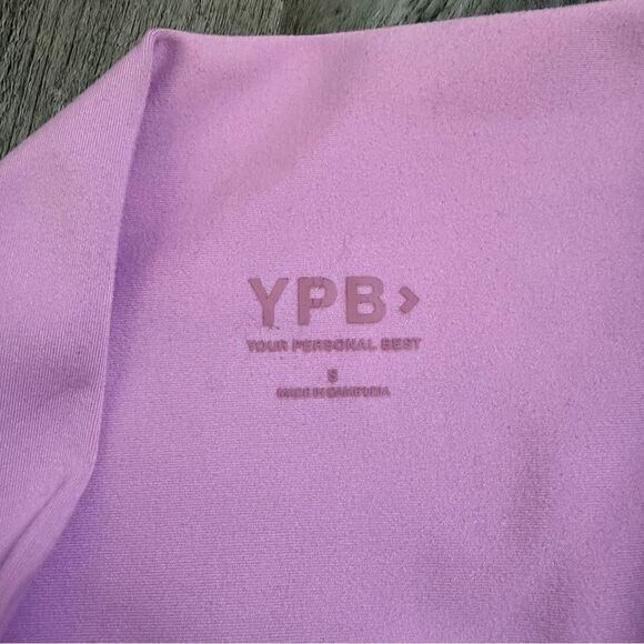 Abercrombie & Fitch YPB Bike Shorts Purple Pink Small Stretch - Picture 3 of 11